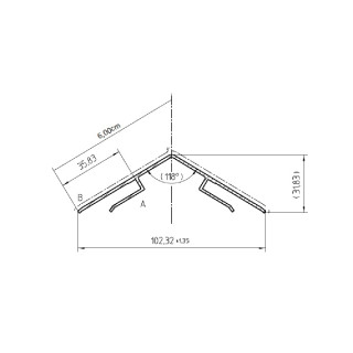 Kraigas 6 mm, aliuminis