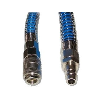 Žarna spiralinė PU su vožtuvais 5x8mm