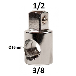 Adapteris 3 krypčių 3/8" - 1/2"