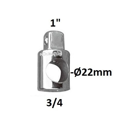 Adapteris 3 krypčių 3/4" - 1"