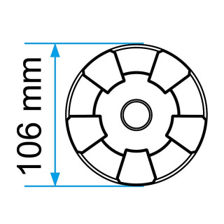 Padas guminis domkratui 106 mm