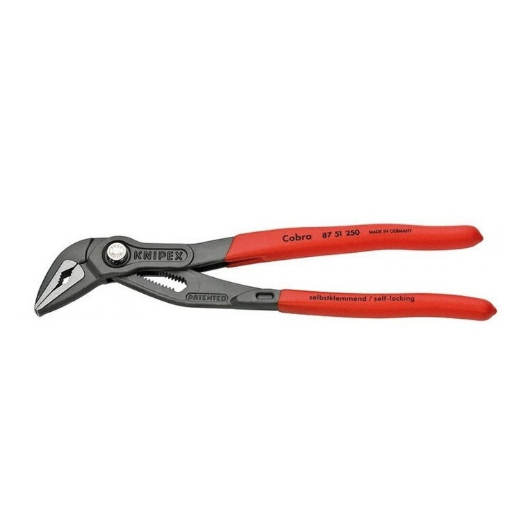 Santechninės replės prailgintos KNIPEX Cobra su fiksavimu 250mm