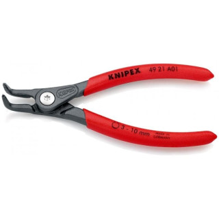 Replės išoriniams žiedams. Lenktos 130mm ( 3-10mm) KNIPEX