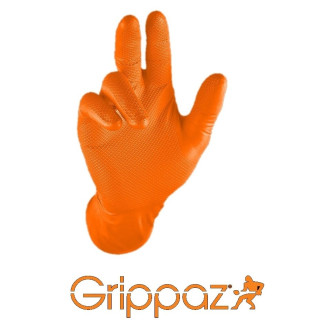 Vienkartinės pirštinės nitrilinės Grippaz M-Safe 246OR