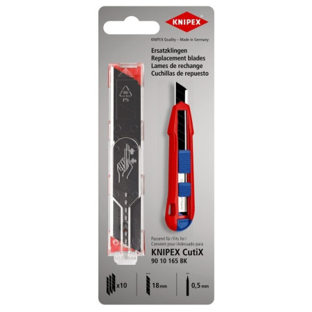 Geležtė nulaužiama peiliui 18mm (10vnt) KNIPEX