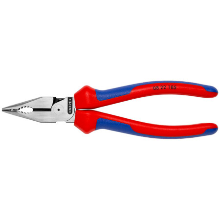 Kombinuotos replės siauromis žiaunomis 185mm KNIPEX