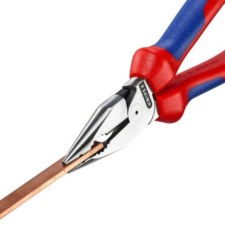 Kombinuotos replės siauromis žiaunomis 185mm KNIPEX