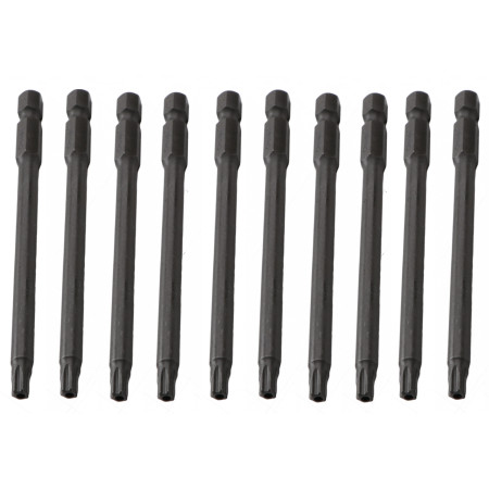 Antgalis smūginis TORX su kiauryme 1/4" (6.3mm), 10vnt.