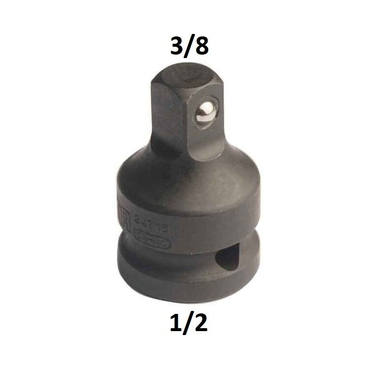 Adapteris smūginis 1/2"(F) - 3/8"(M)