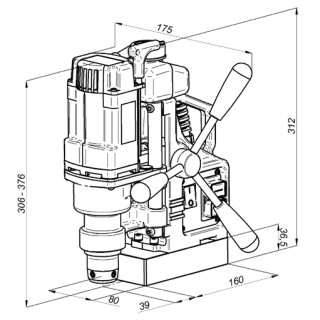 Magnetinės gręžimo staklės PRO 36 920W/230V