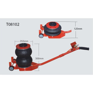 Domkratas 2t pneumatinis su 2 oro pagalvėmis