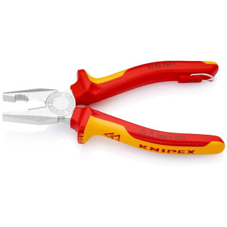 Kombinuotos replės elektrikui 180mm (1000V) KNIPEX