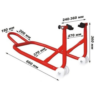 Motociklo stovas galiniam ratui 250kg