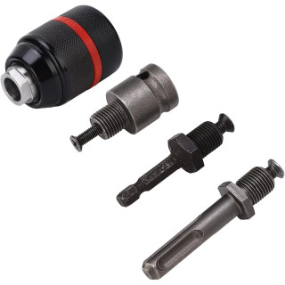 Griebtuvas gręžtuvui 1/2'' 2-13mm su adapteriais 4vnt.